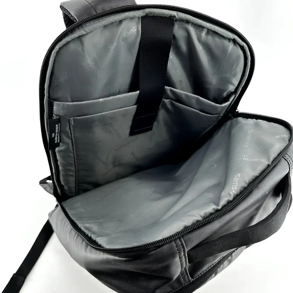 Samsonite Backpack Travel Bag Laptop Multi Pockets Gray Black One Size